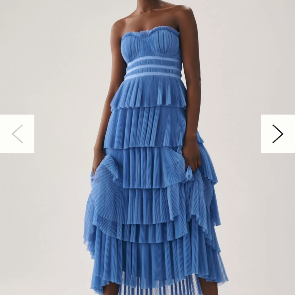 Hutch Strapless Tiered Tulle Dress